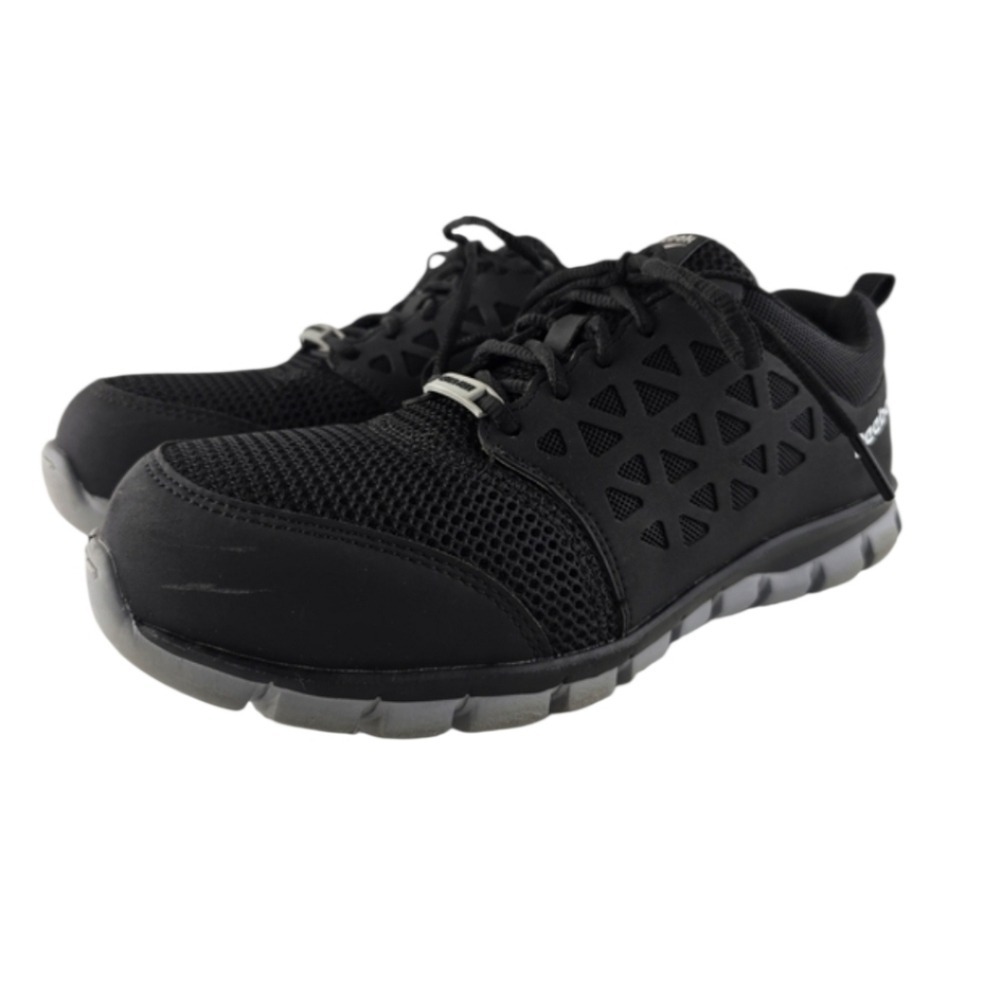 Reebok Men's Sublite Cushion Work Composite Toe Safety Shoes Black 8 - Picture 3 of 14